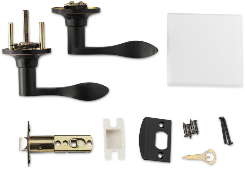 Berlin Modisch Passage Lever Door Handle [Non-Locking Lever Set] for Hallway Doors or Closets with a Oil Rubbed Bronze Finish, Reversible for Right & Left Side, Classic Series - Image 4